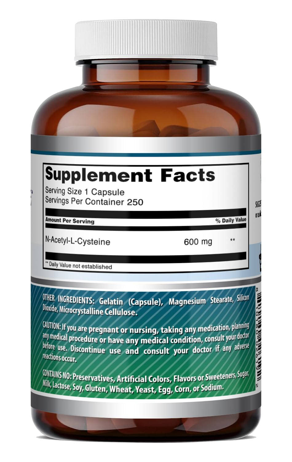 Capsules NAC 600mg Amazing Nutrition dans la main