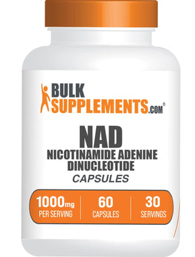 Capsules NAD BulkSupplements 1000mg, vue avant