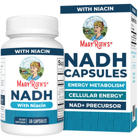 Capsules NADH MARYRUTH'S en flacon, vue de face