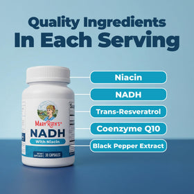 Capsules NADH MARYRUTH'S, format de capsule