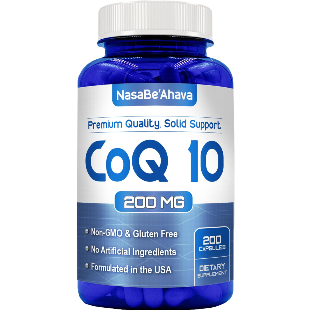 Capsules NasaBeahava CoQ10 200mg vue de face