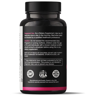 Capsules Natgrown Vitex Chasteberry sur une surface blanche