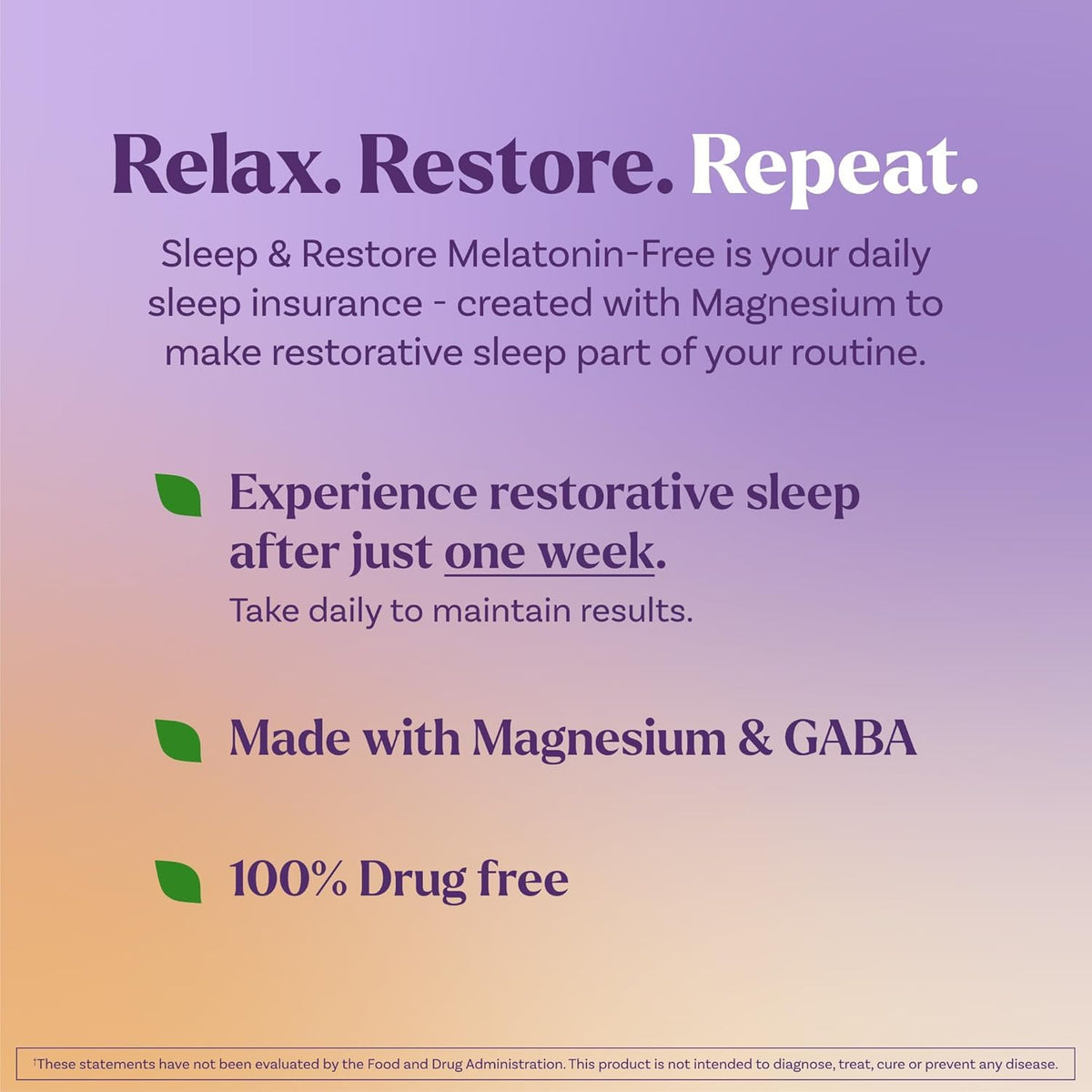 Capsules Natrol Sommeil & Récupération avec étiquette visible