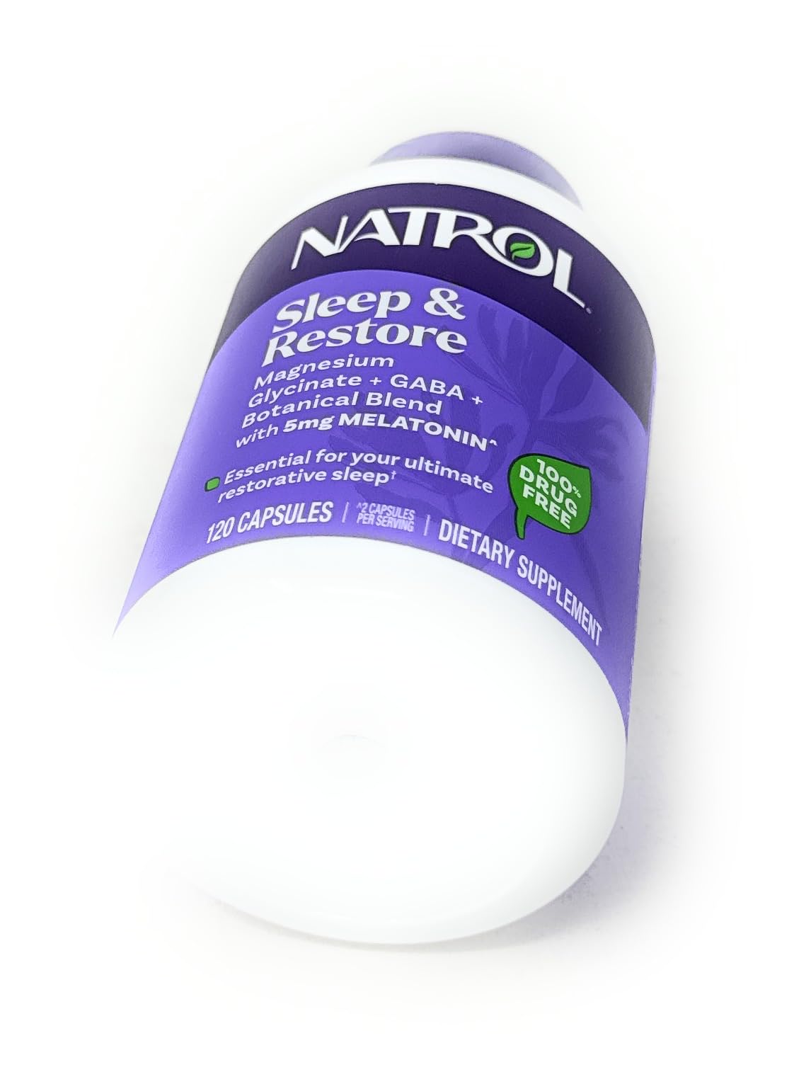 Capsules Natrol Sommeil & Récupération dans une main