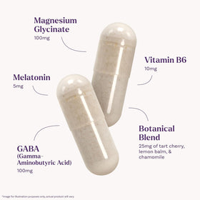 Capsules Natrol Sommeil & Récupération, vue de côté