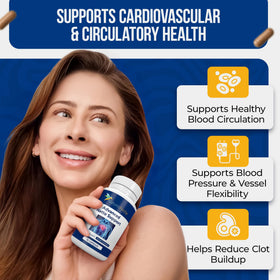 Capsules Nattokinase 250mg Nature's Nectar sur une table