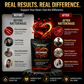 Capsules Nattokinase de Rise Vitals sur une table