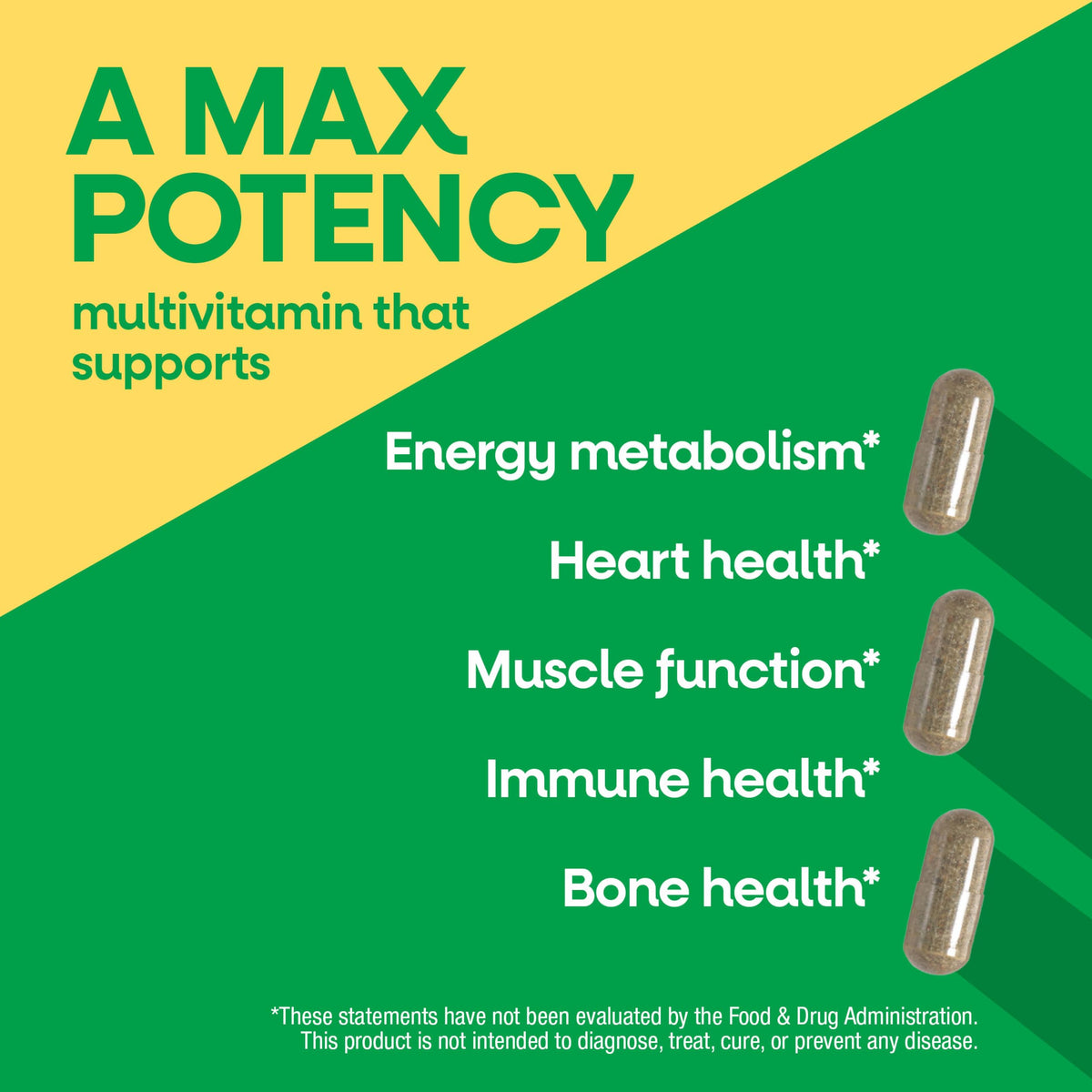 Capsules Nature's Way Alive! Max6 sur un fond blanc