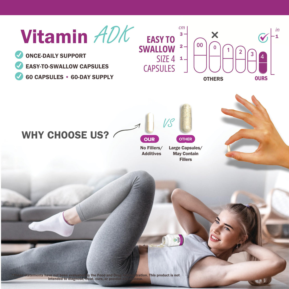 Capsules NatureGenX ADK dans une main