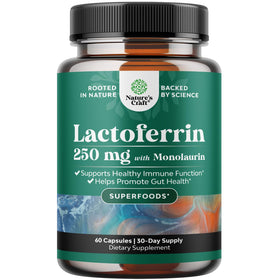 Capsules Natures Craft Lactoferrine 250mg Monolaurine 1000mg vue de face