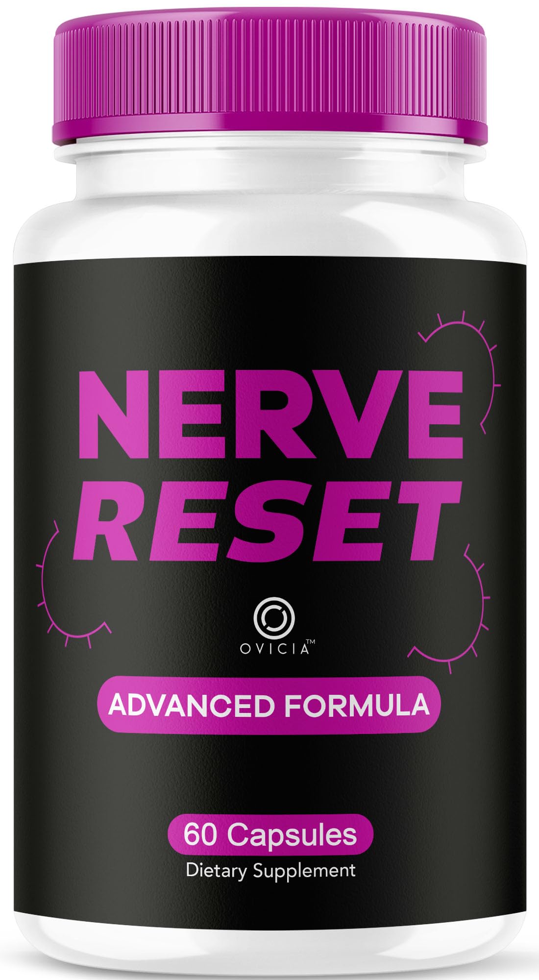 Capsules Nerve Reset OVICIA 60 pièces, vue avant