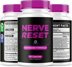 Capsules Nerve Reset OVICIA, paquet ouvert