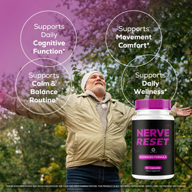 Capsules Nerve Reset OVICIA, vue sur le dessus