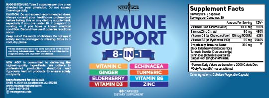 Capsules NEW AGE 8 en 1 dans une main