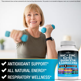 Capsules NEW AGE NAC sur une table avec des plantes