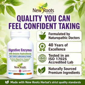 Capsules NEW ROOTS HERBAL Enzymes daily dans une main