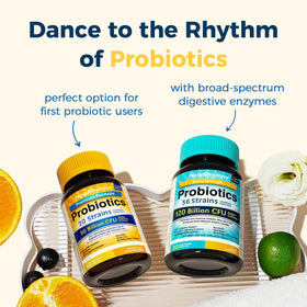 Capsules NewRhythm Probiotiques avec verre d'eau