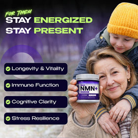 Capsules NMN PURE HEALTH MAX ouvertes sur une table