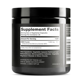 Capsules NMN Toniiq dans un cadre de vie actif