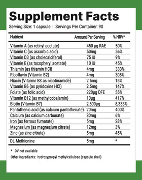 Capsules Nutri-Align Biotine 2500mcg sur une surface blanche
