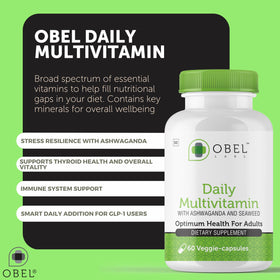 Capsules obel Daily sur une surface blanche