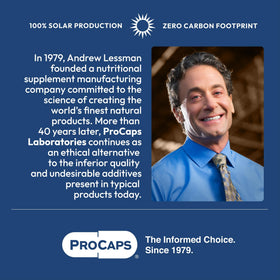 Capsules Omega-3 Essentiel d'ANDREW LESSMAN dans une main