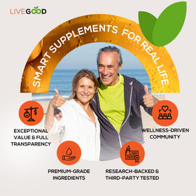 Capsules Omega 3 LIVEGOOD dans un environnement de vie saine