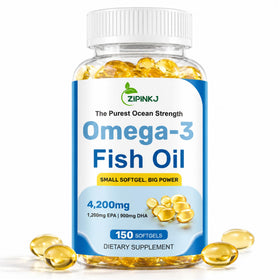 Capsules Omega-3 ZIPINKJ 4200mg vue de face