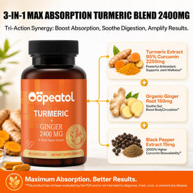 Capsules Oopeatol Curcuma dans une main