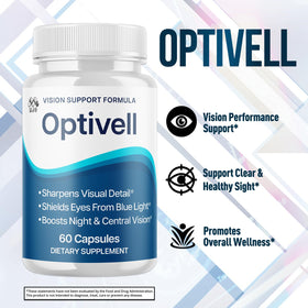 Capsules Optivell MJO, gélules naturelles sur une surface blanche