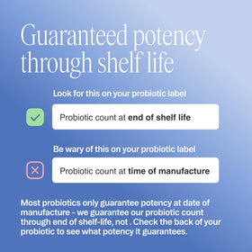 Capsules Ora Organic avec prébiotiques sur fond neutre