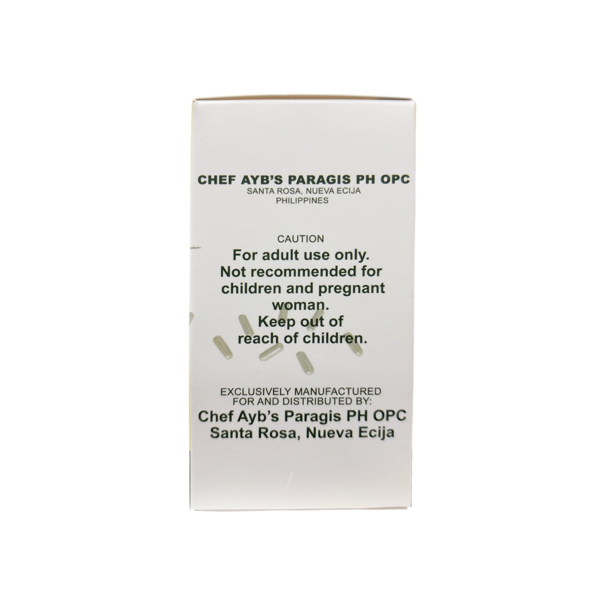 Capsules Paragis Gold 60 x 900mg sur fond neutre