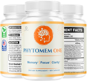 Capsules Phytomem One d'OVICIA, affichage des ingrédients sur l'emballage