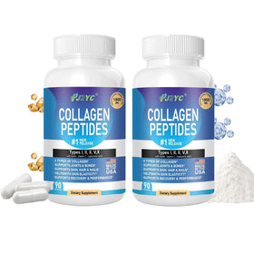 Capsules PJRYC Multi Collagen Peptides 1800mg vue de face