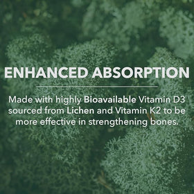 Capsules PlantFusion D3 + K2 dans une cuillère