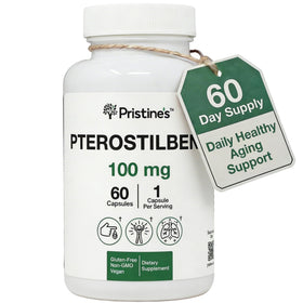 Capsules PRISTINE'S Pterostilbene 100 mg en flacon
