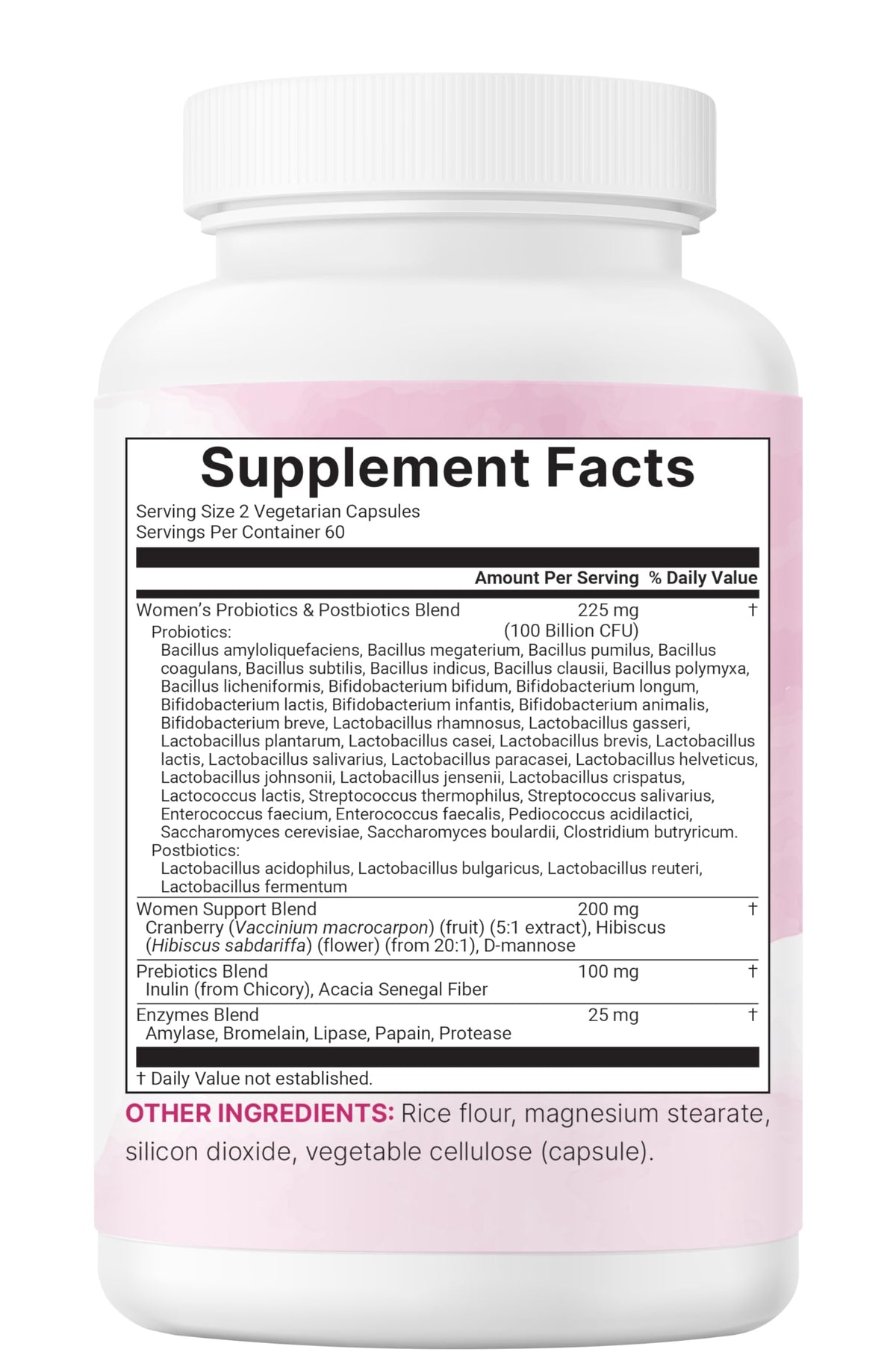 Capsules probiotiques Micro Ingredients dans un bol