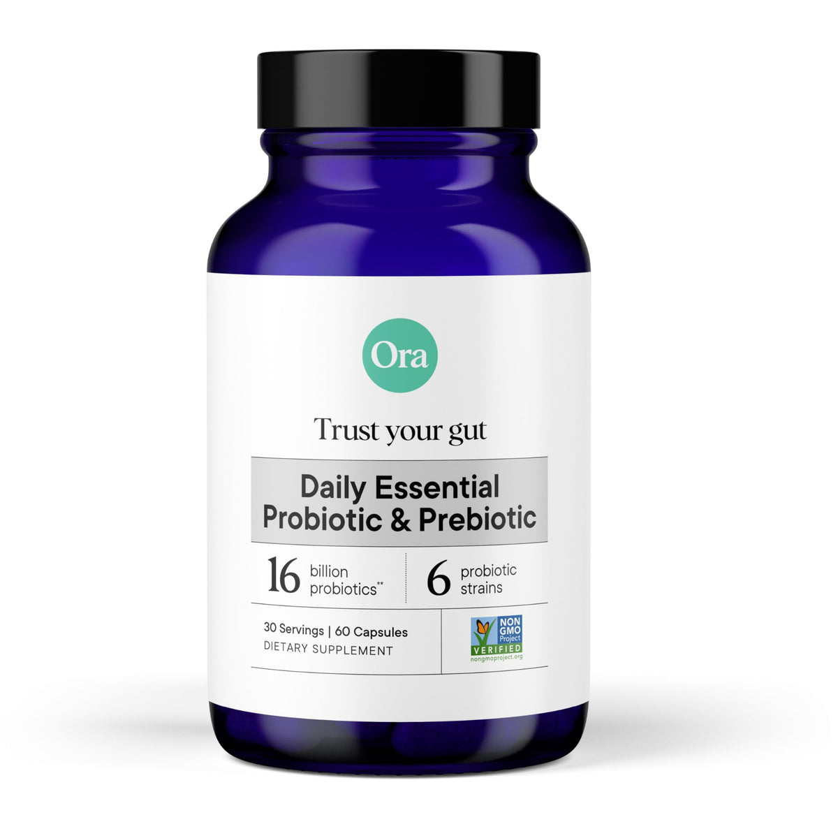 Capsules probiotiques Ora Organic 60 unités vue de face