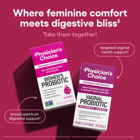 Capsules probiotiques Physician's CHOICE à côté d'autres compléments alimentaires