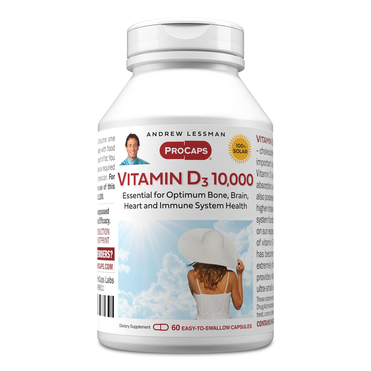Capsules ProCaps L-Theanine 200 mg d'ANDREW LESSMAN en boîte