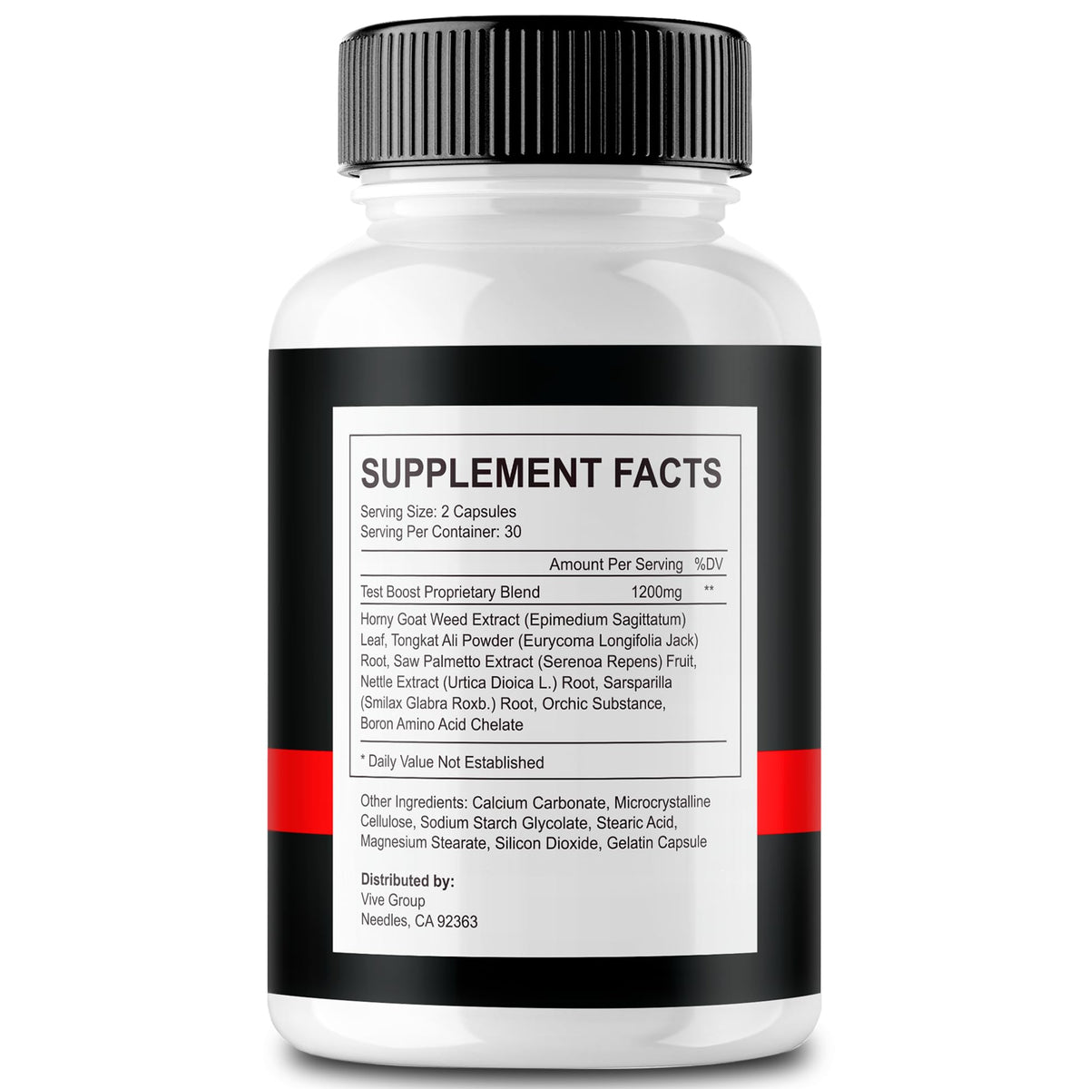 Capsules Prolong Power Wellnessesity vue de dos avec ingrédients