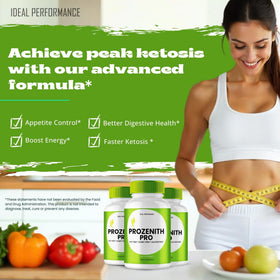 Capsules Prozenith Sel Rose, flacon ouvert avec capsules visibles