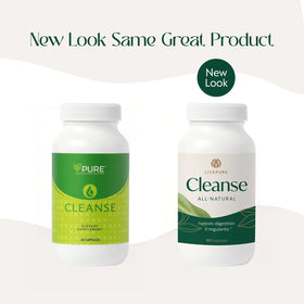 Capsules PURE Cleanse sur fond blanc