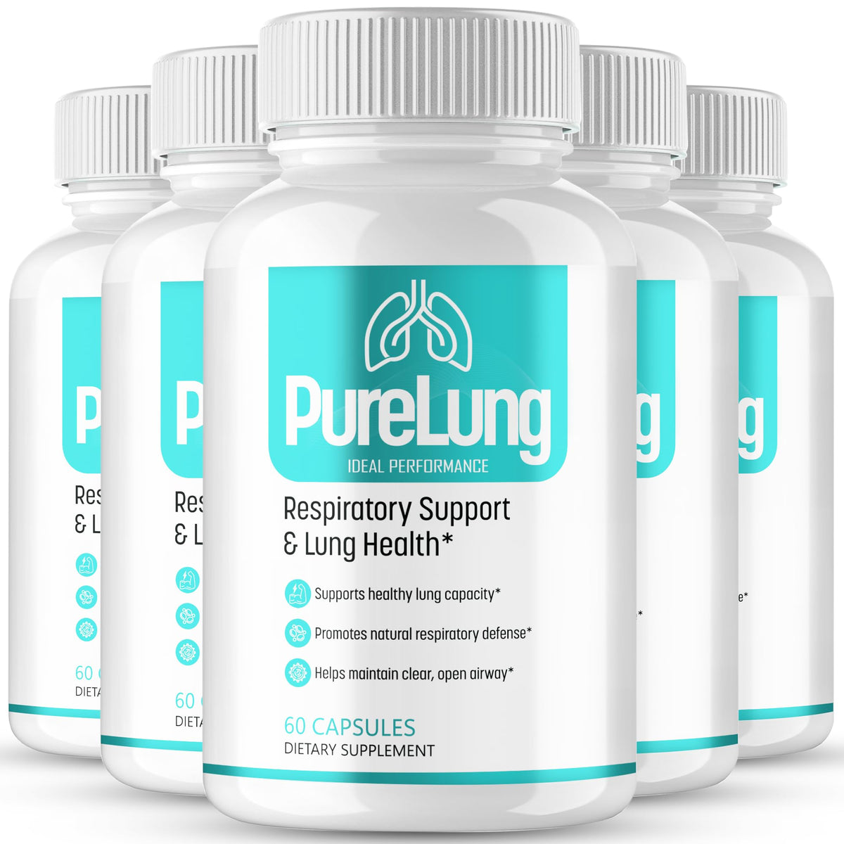 Capsules PureLung d'IDEAL PERFORMANCE en paquet de 5