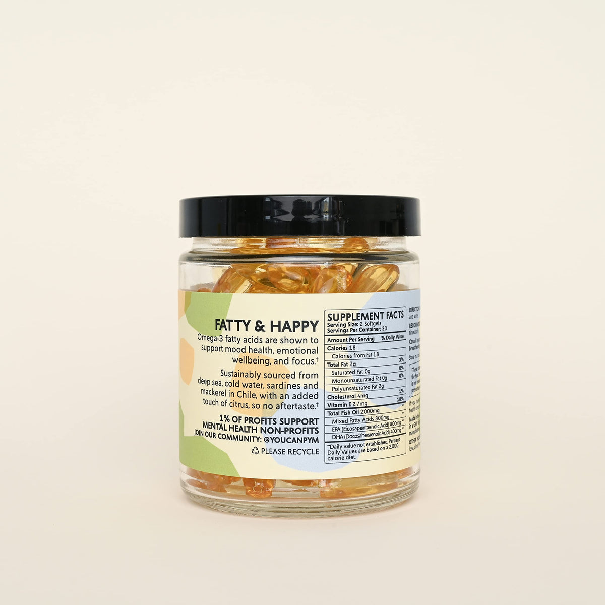 Capsules PYM Omega-3 en gros plan