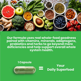 Capsules Quercétine Vegan Paradise Herbs sur un fond neutre