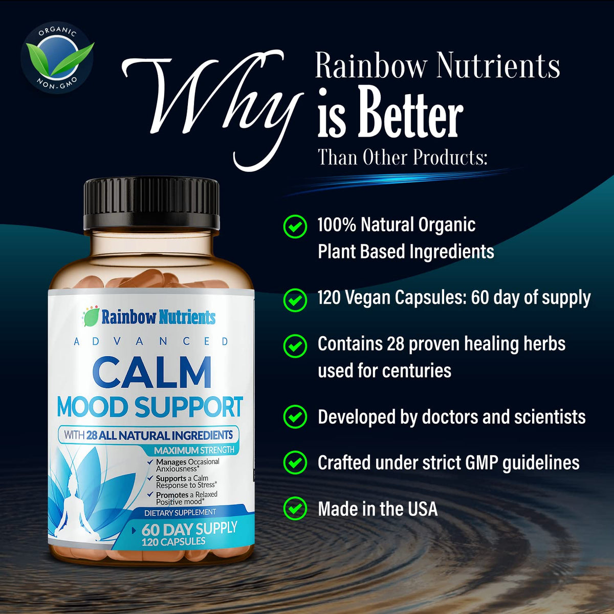 Capsules Rainbow Nutrients 28 en 1 dans une main