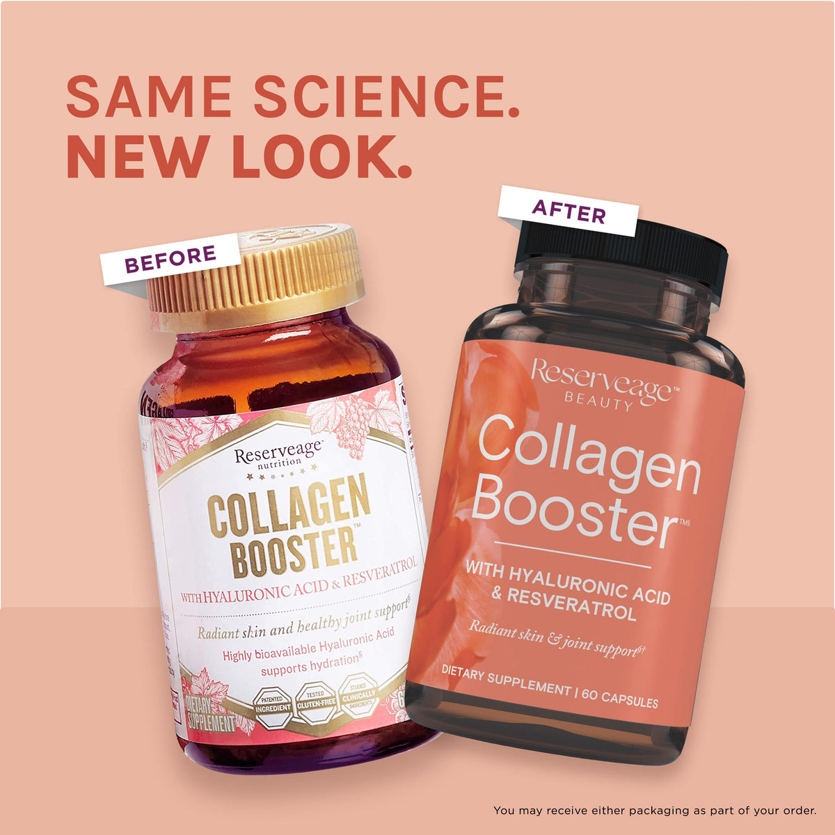 Capsules Reserveage Nutrition avec lumière naturelle
