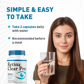 Capsules Retina Clear Pro sur fond blanc