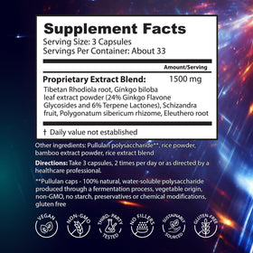 Capsules RON TEEGUARDEN'S DRAGON HERBS Diamond Mind sur fond blanc